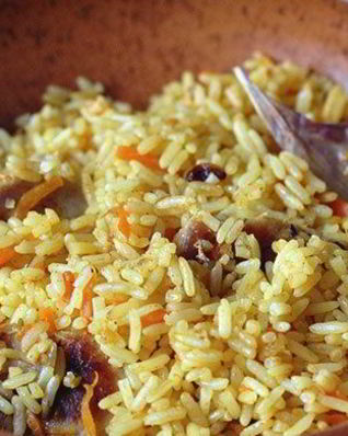 Плов из телятины в мультиварке