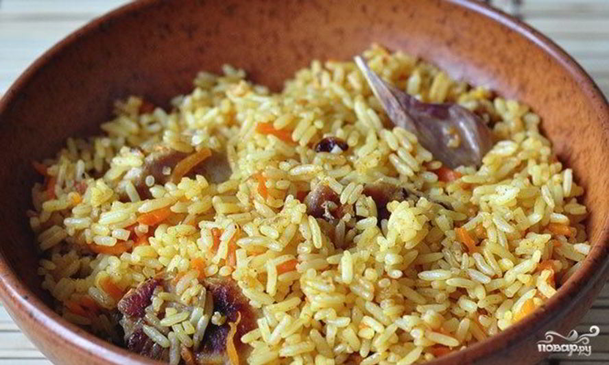 Рецепт плова из телятины в мультиварке