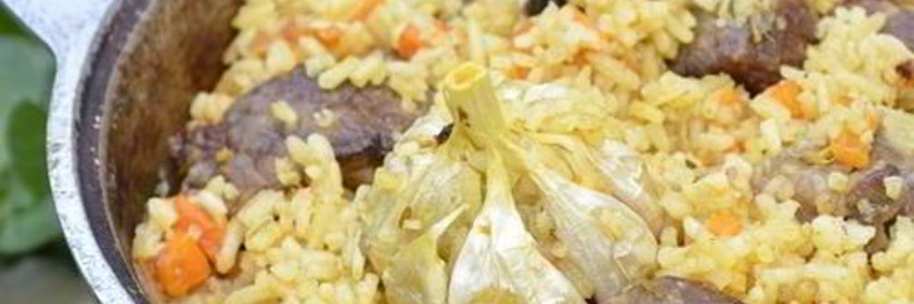 Плов на костре со свининой