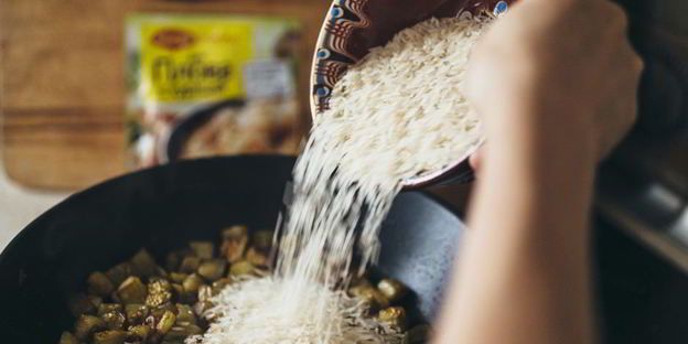 плов с баклажанами