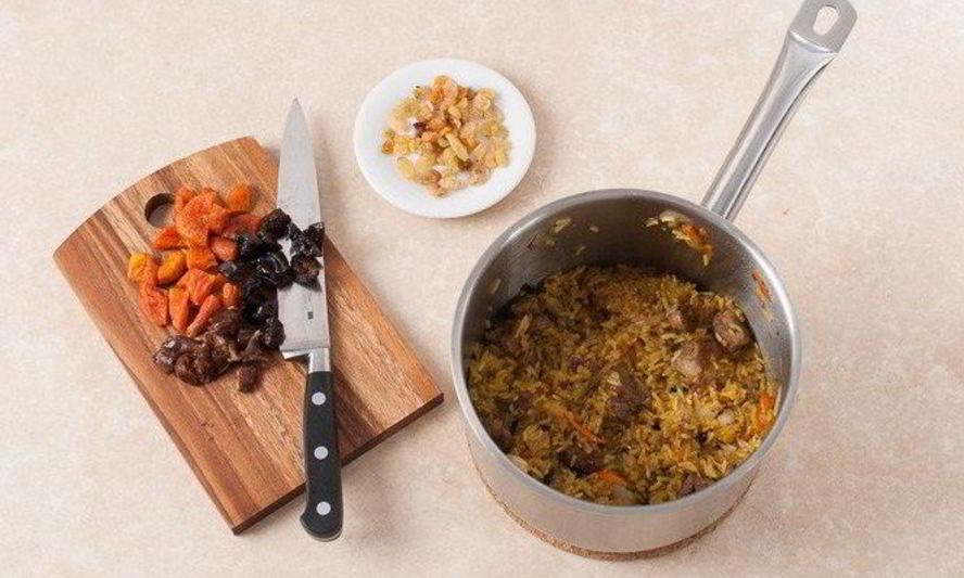 Рецепт плова с бараниной и сухофруктами