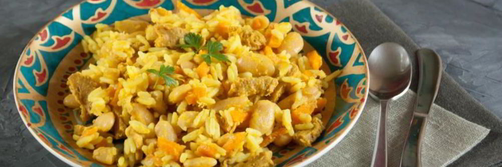 Плов с фасолью