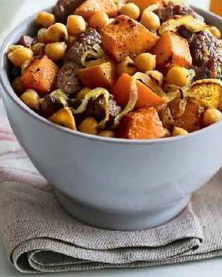 Плов с говядиной и нутом