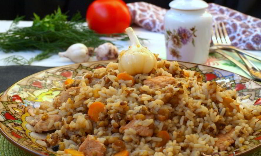 Рецепт плова с индейкой и машем