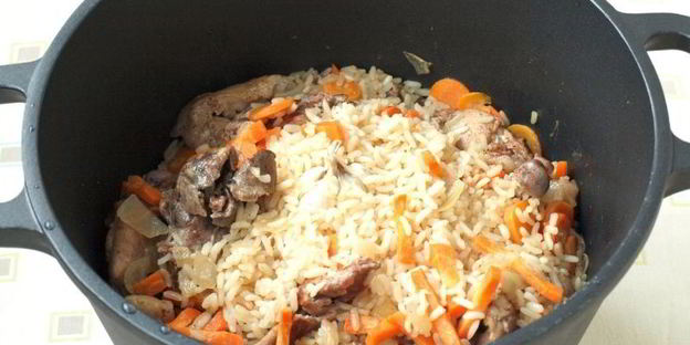 плов с кроликом