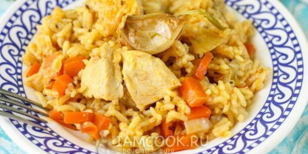 плов с куриной грудкой в мультиварке