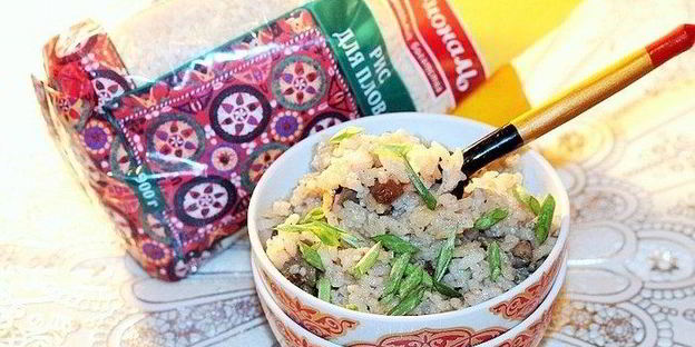 плов с куриной печенью и курицей