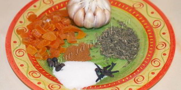 плов с курицей и грибами