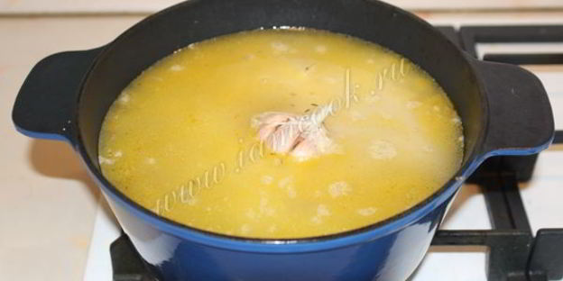 плов с курицей и грибами