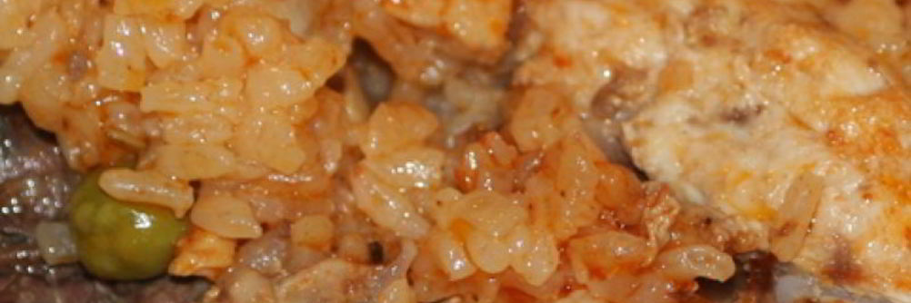 Плов с курицей и свининой