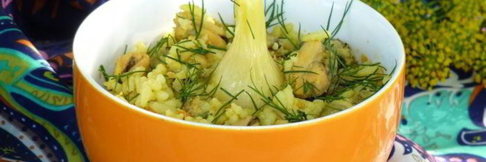 Плов с мидиями