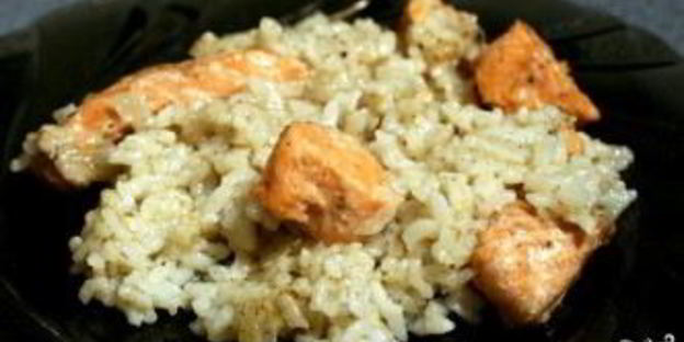 плов с рыбой