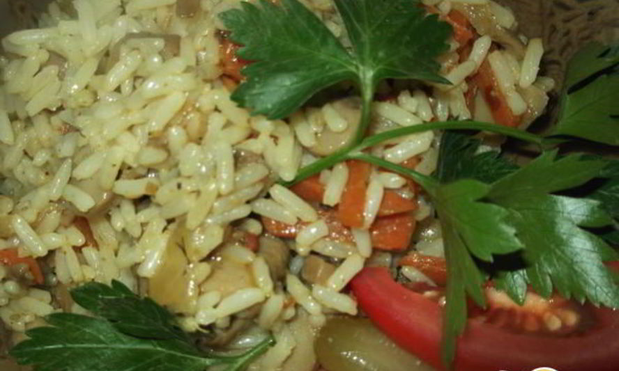 Рецепт плова с шампиньонами