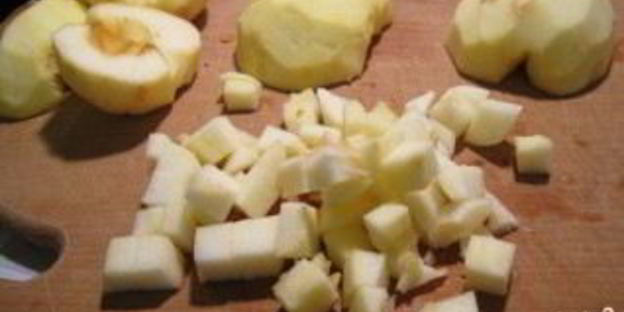 плов с яблоками