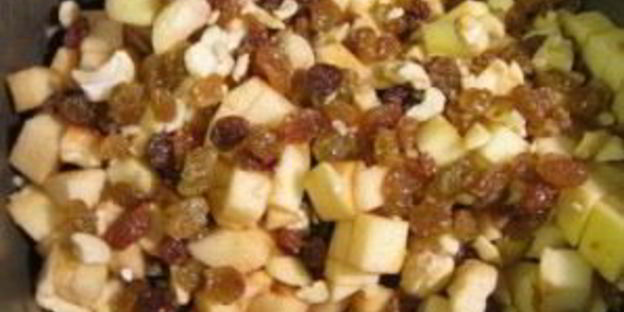 плов с яблоками