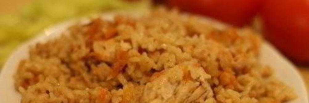 Плов в духовке на противне