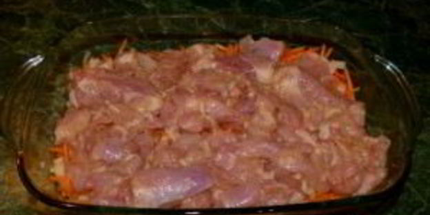 плов в духовке с курицей