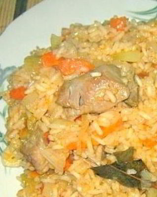 Плов в духовке со свининой рассыпчатый