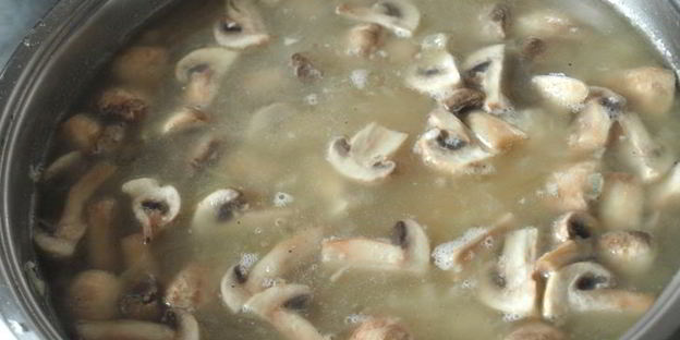 шила-плов с шампиньонами