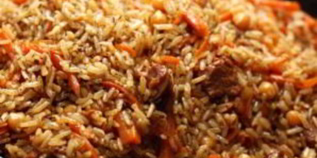 узбекский плов с нутом