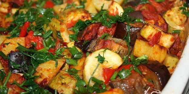 бриам — греческое овощное рагу