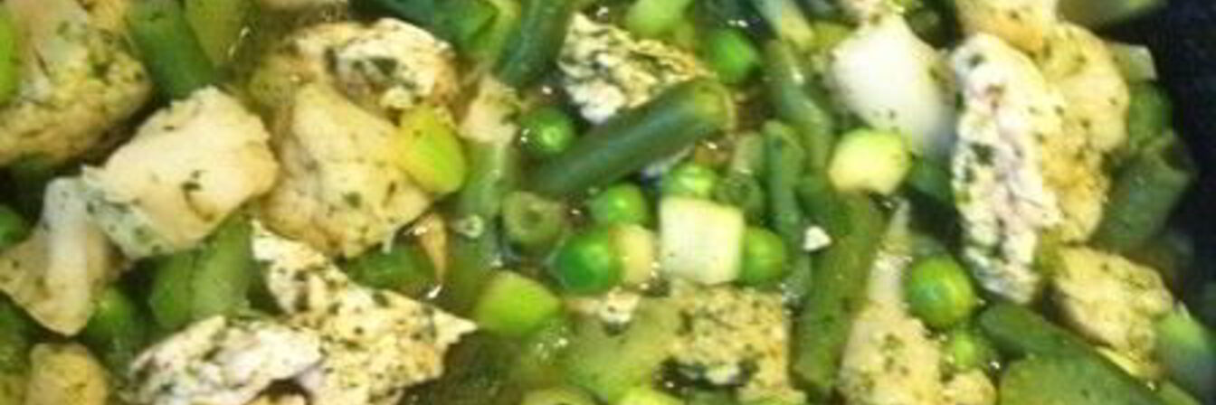 Быстрое зеленое рагу