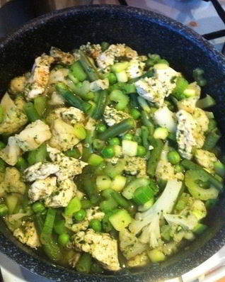 Быстрое зеленое рагу