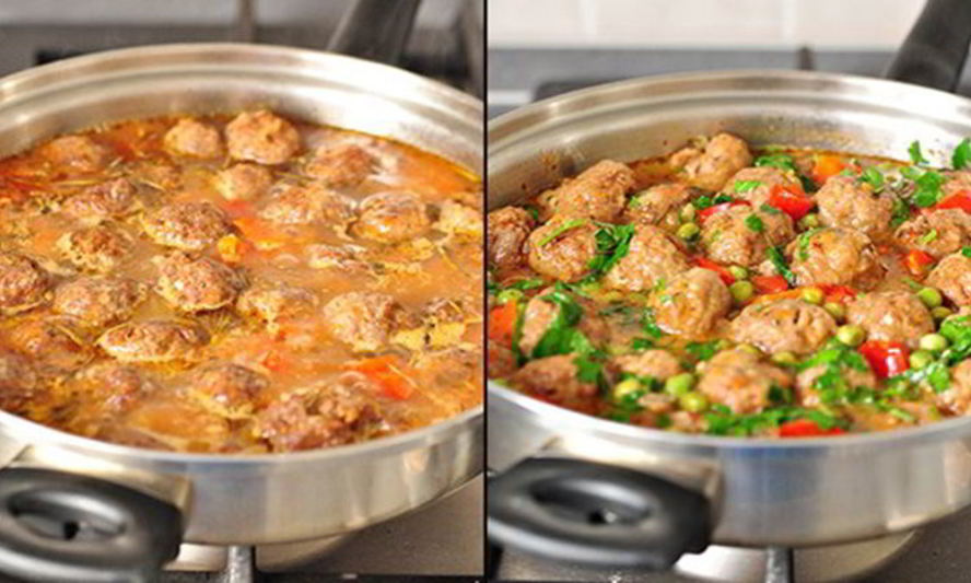 Рецепт фрикаделек с овощным рагу