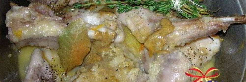 Фрикасе из кролика с тимьяном