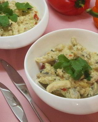 Фрикасе из курицы с грибами