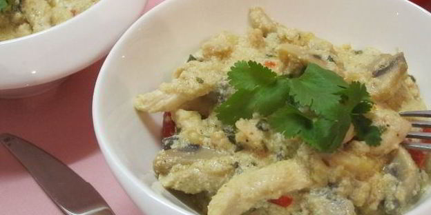 фрикасе из курицы с грибами