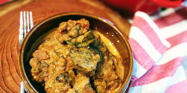 говяжье рагу в томатно-сливочном соусе