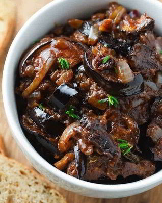 Капонатина — рагу из баклажанов под кисло-сладким соусом