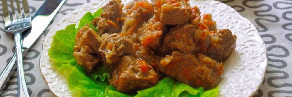 Мясное рагу с баклажанами