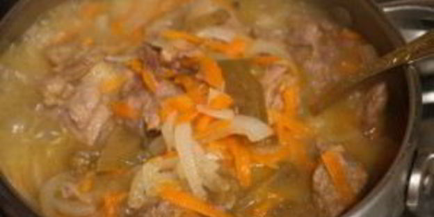 мясное рагу с баклажанами