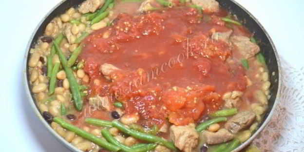 мясное рагу с фасолью