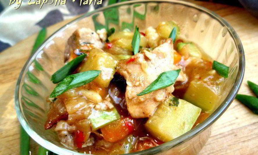 Рецепт мясного рагу с молодыми овощами