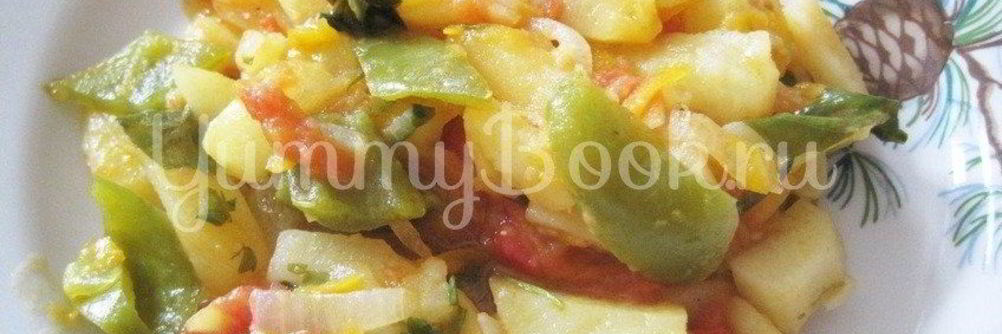 Овощное рагу из кабачков с картофелем