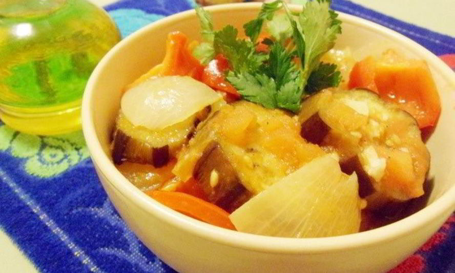 Рецепт овощного рагу с баклажанами по-арабски