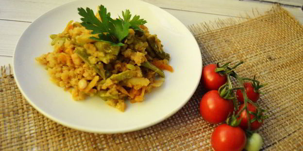 овощное рагу с чечевицей