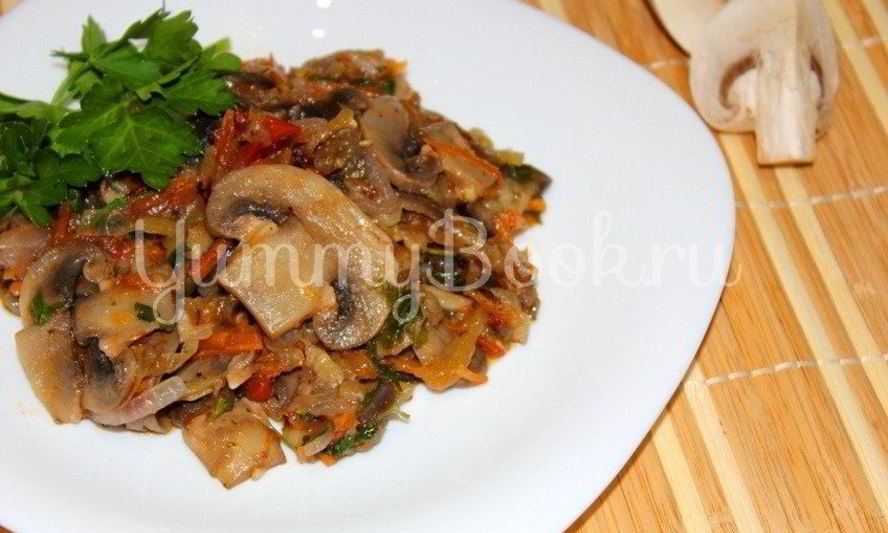 Рецепт овощного рагу с грибами