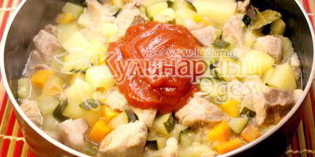 овощное рагу с кабачками цукини