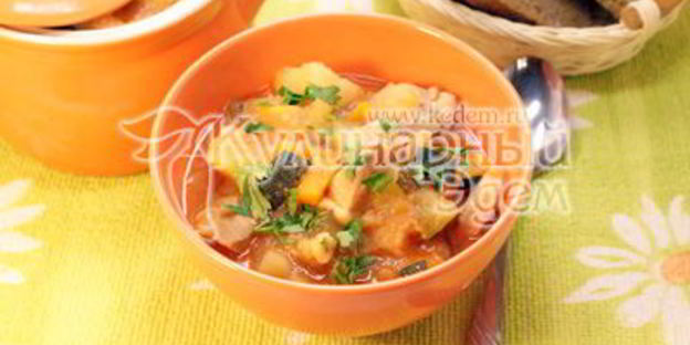 овощное рагу с кабачками цукини