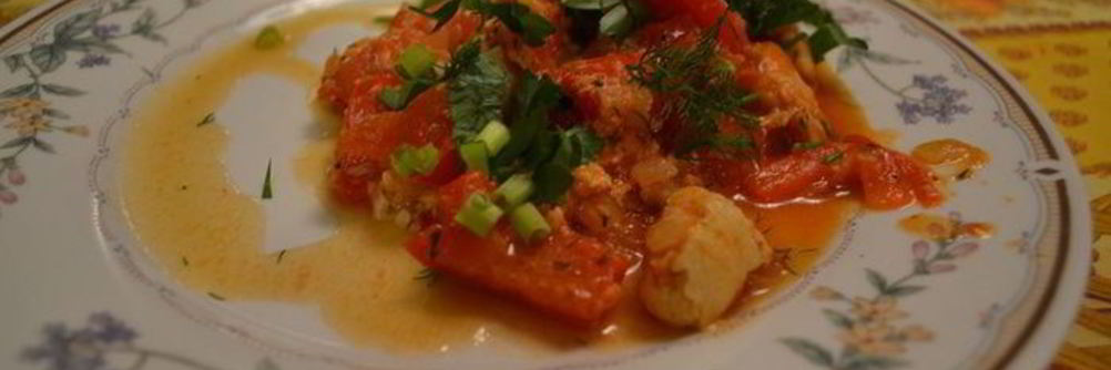 Овощное рагу с куриным филе