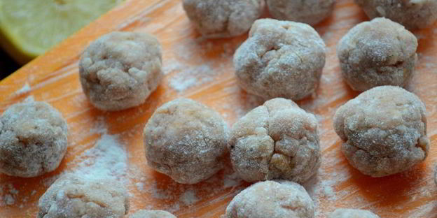 овощное рагу с куриными шариками