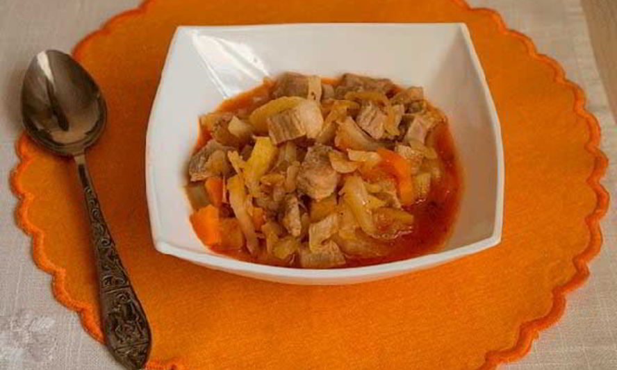 Рецепт овощного рагу с мясом и картошкой