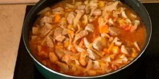 овощное рагу с мясом и картошкой