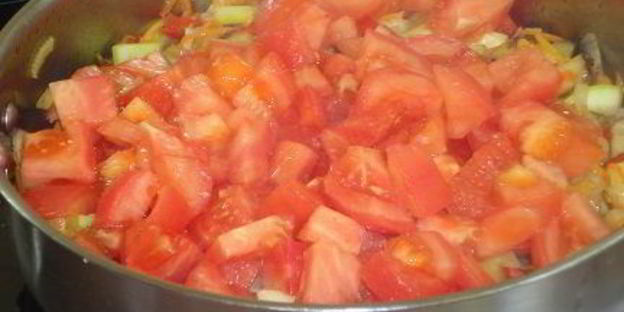 овощное рагу с орехами