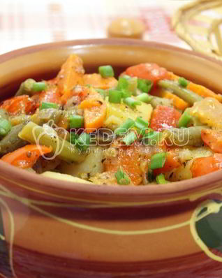 Овощное рагу с прованскими травами