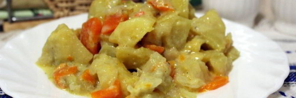 Овощное рагу со сливками